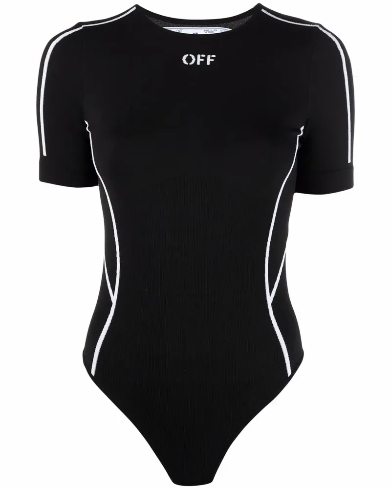 OFF-WHITE Nahtloser Body mit Off-Stempel - Schwarz Schwarz