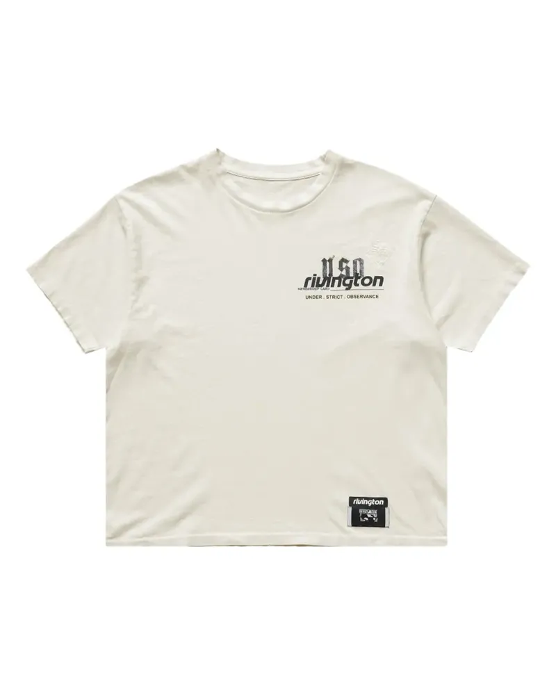 RRR123 graphic-print T-shirt - Nude Nude