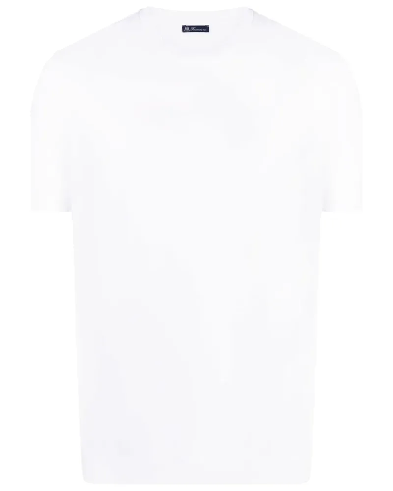 Finamore 1925 T-Shirt mit Rundhalsausschnitt - Weiß Weiß
