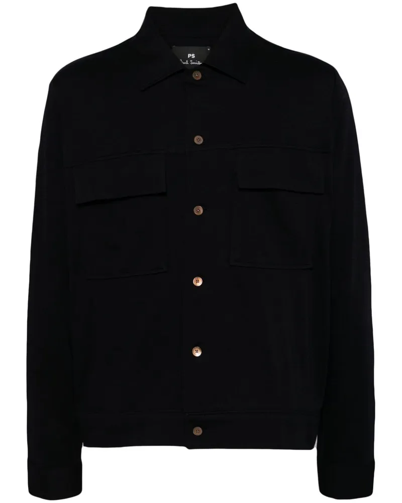Paul Smith Hemd mit Taschen - Schwarz Schwarz