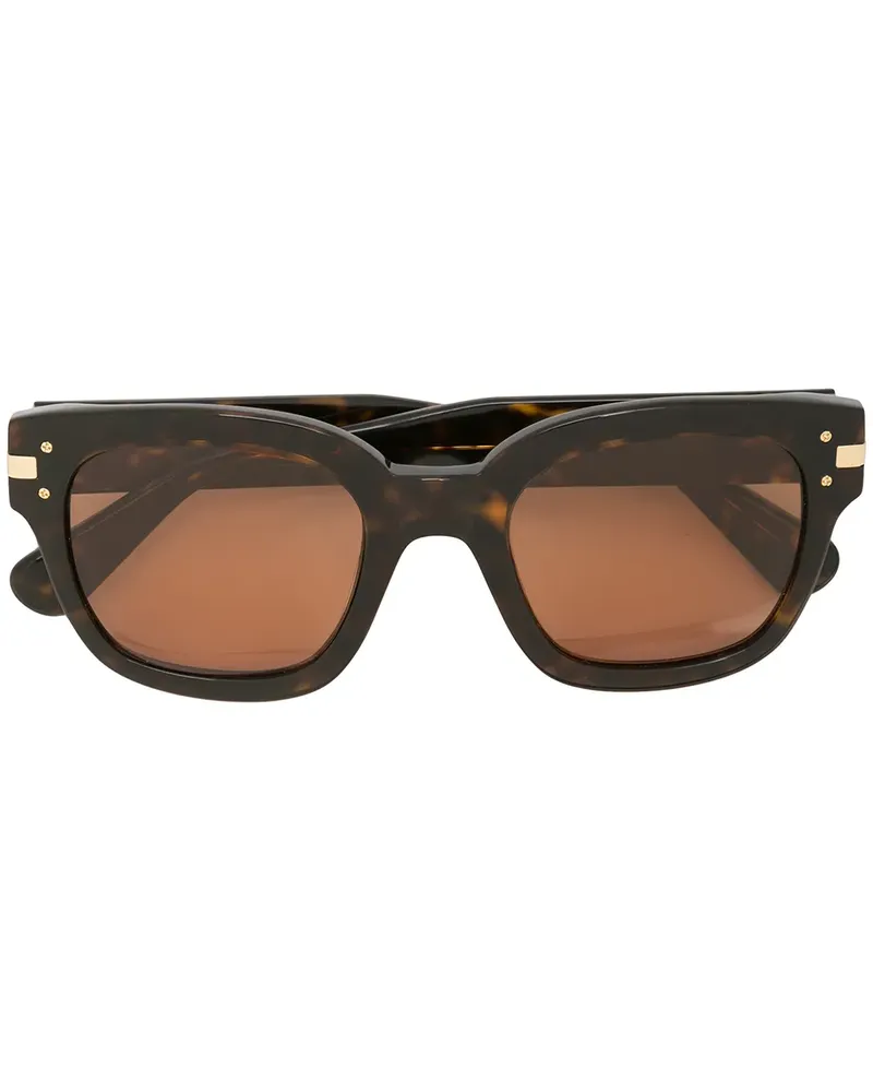 Amiri Runde Sonnenbrille in Schildpattoptik - Braun Braun