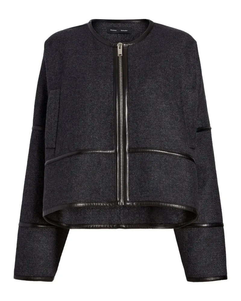 Proenza Schouler Ticiana Jacke mit Besatz - Grau Grau
