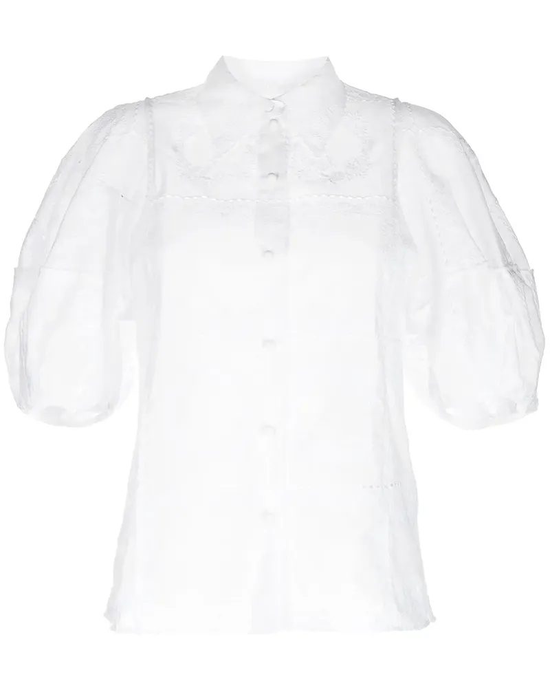 Chloé Besticktes Hemd - Weiß Weiß