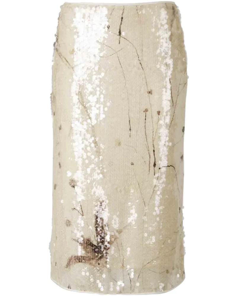 Peserico Rock mit Pailletten - Nude Nude