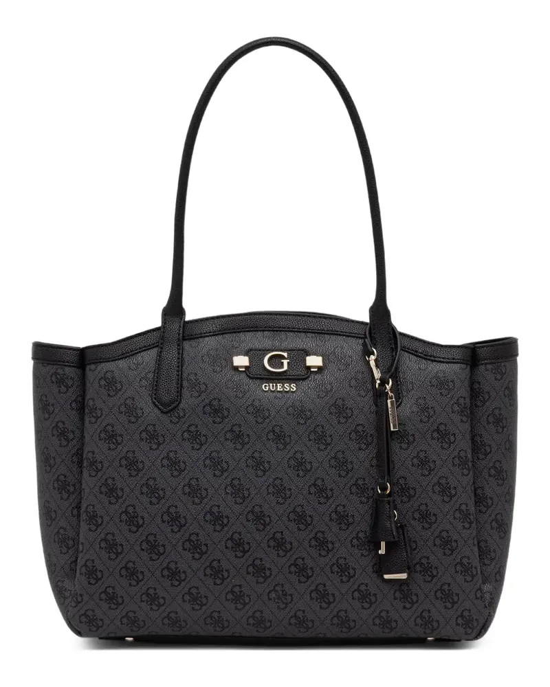 Guess Lindsey Tote Bag mit Logo - Grau Grau