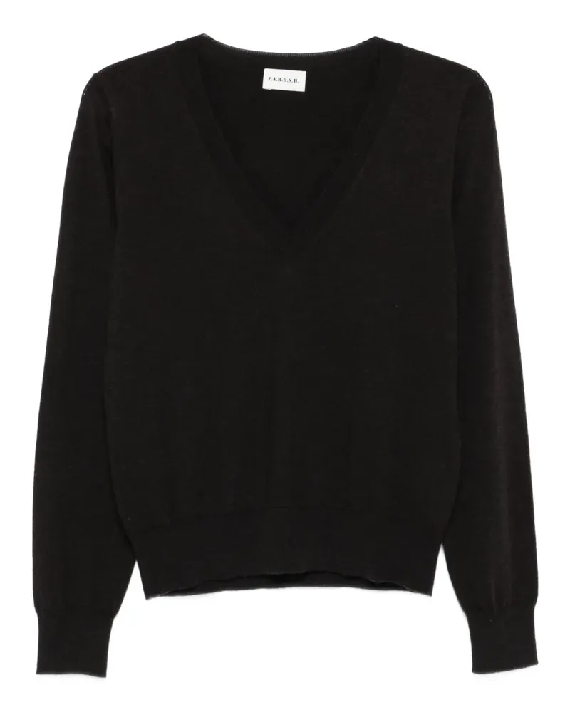 P.A.R.O.S.H. P.A.R.O H. Pullover mit V-Ausschnitt - Braun Braun