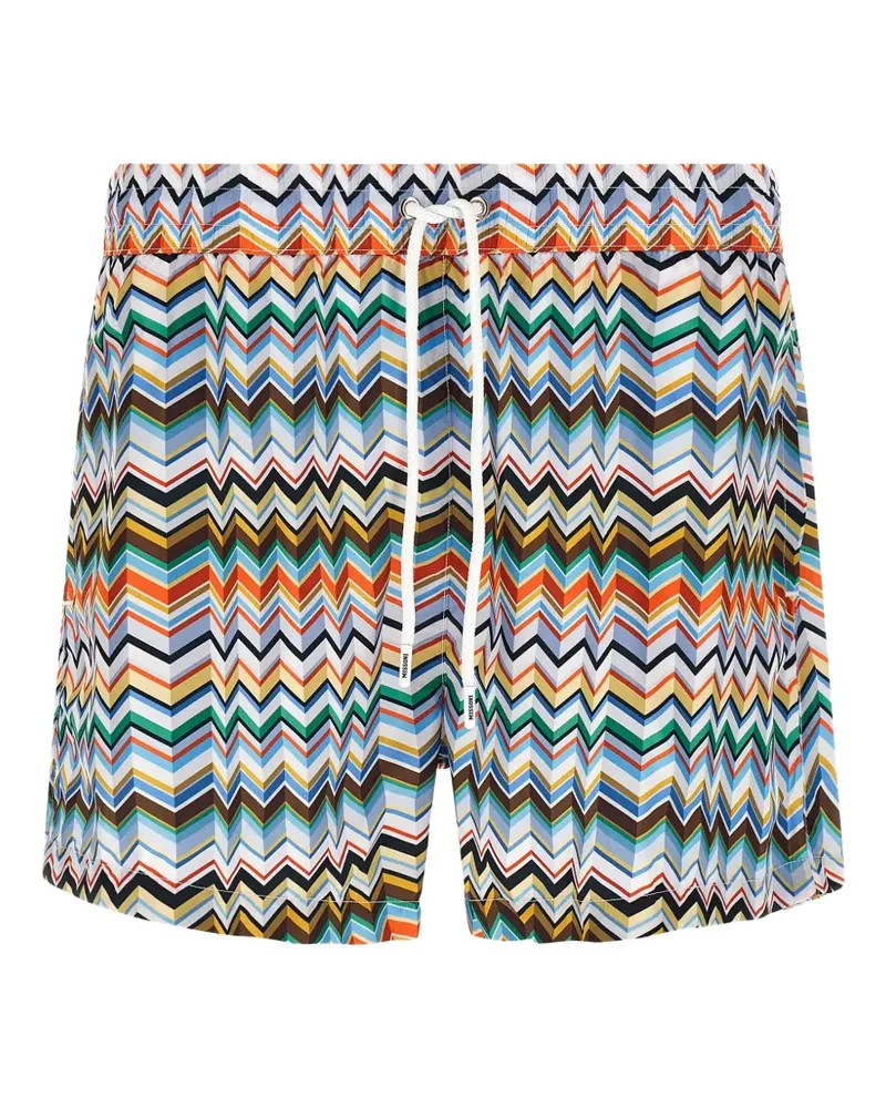 Missoni zigzag-pattern swim shorts - Blau Blau