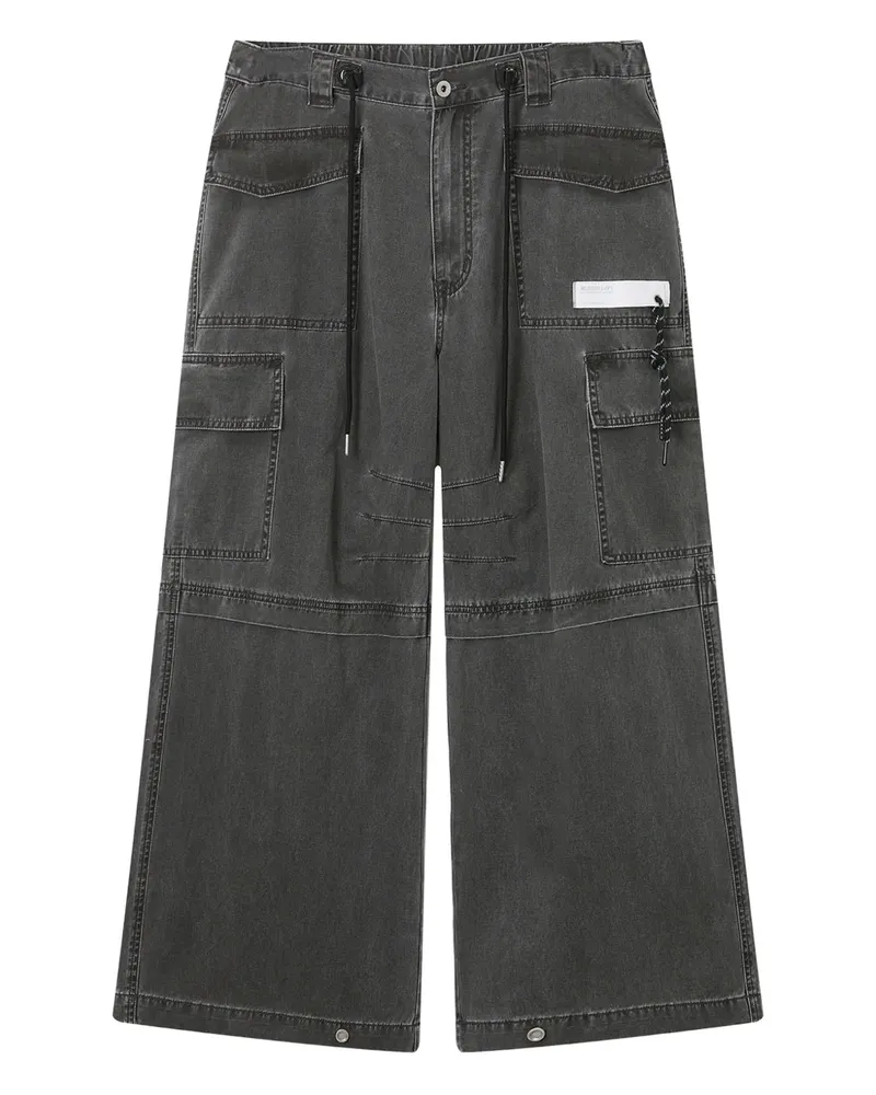 Musium Div. Cargohose mit Kordelzug - Grau Grau