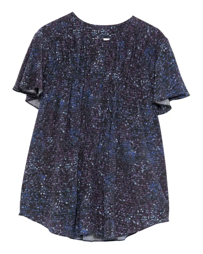 Isabel Marant Sally Bluse mit Falten - Blau Blau