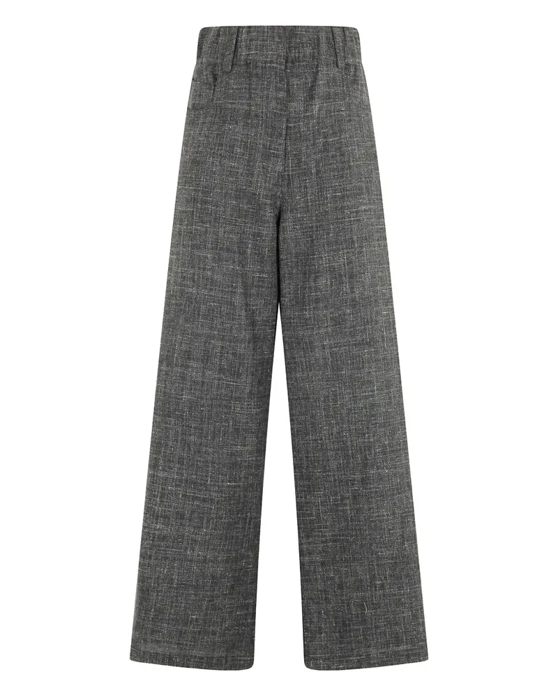 ALYSI Hose mit Slub-Struktur - Grau Grau