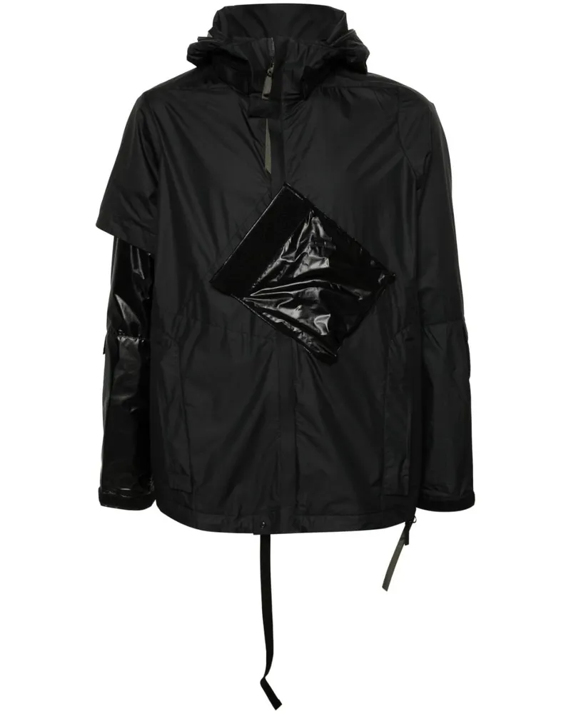 ACRONYM Windstopper Interops Kapuzenjacke Schwarz