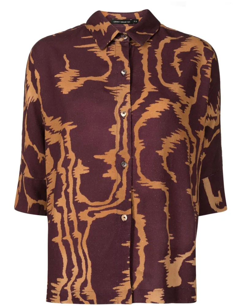 Lenny Niemeyer Hemd mit abstraktem Print - Violett Violett