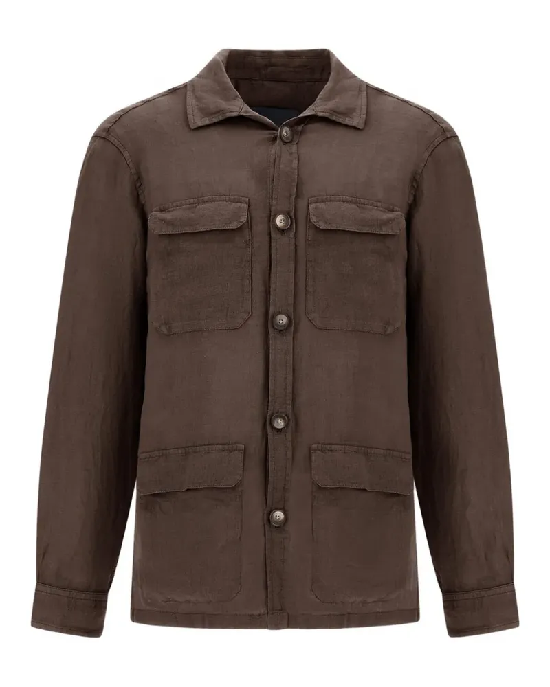 Herno Hemdjacke mit Klappentasche - Braun Braun