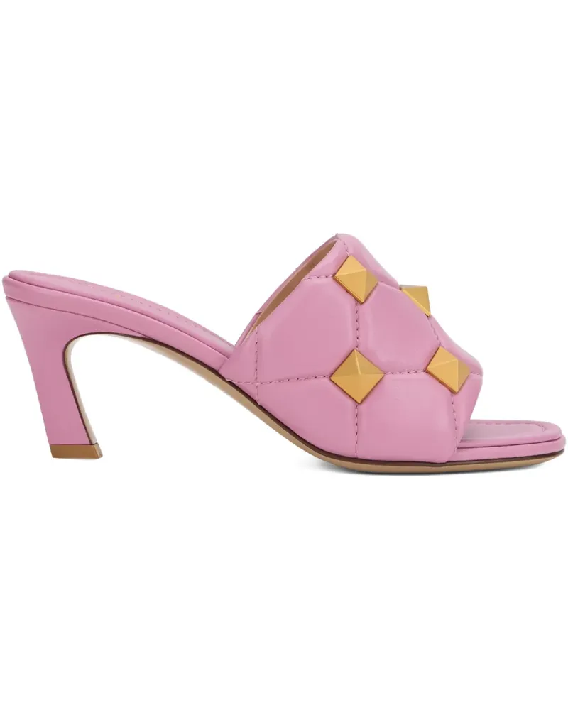 Valentino Garavani studded quilted sandals - Rosa Rosa