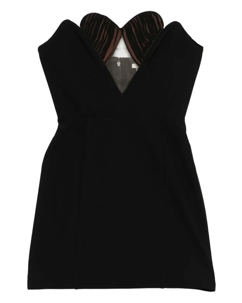 Nensi Dojaka Schulterfreies Kleid - Schwarz Schwarz