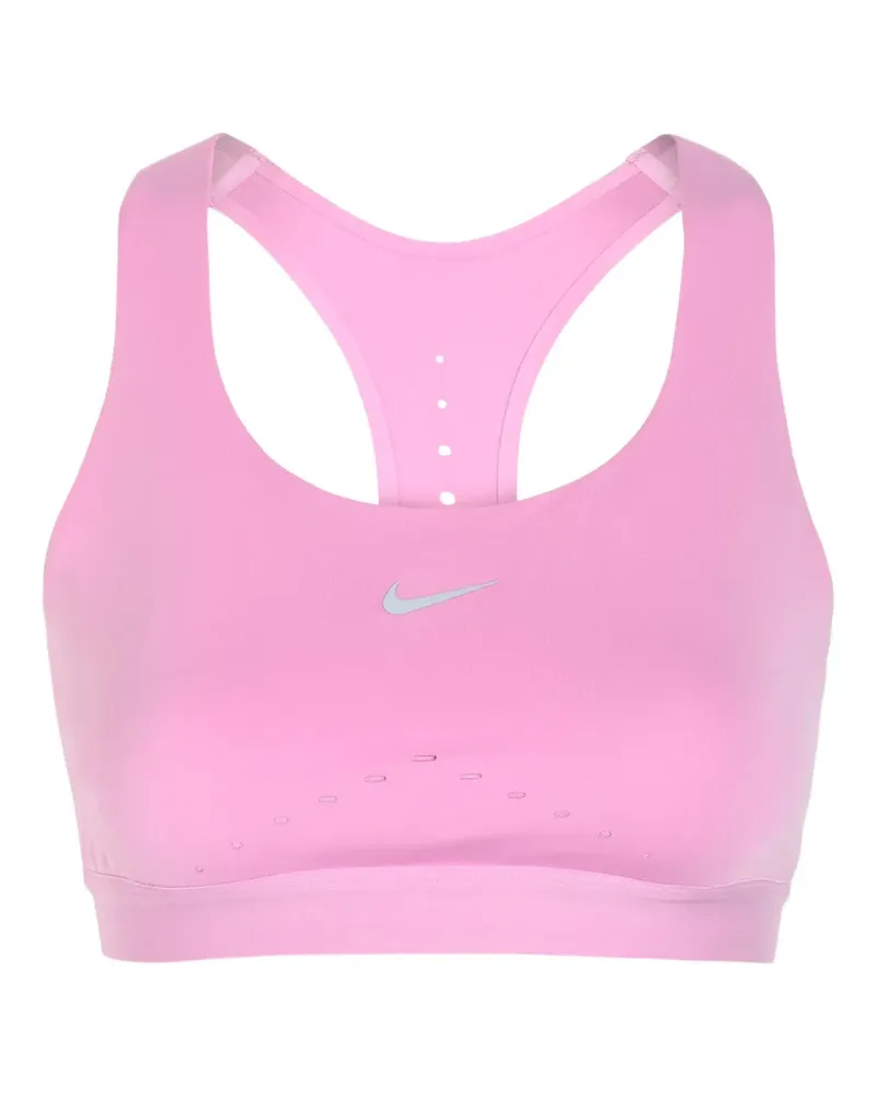 Nike Swift Sport-BH mit Swoosh - Rosa Rosa