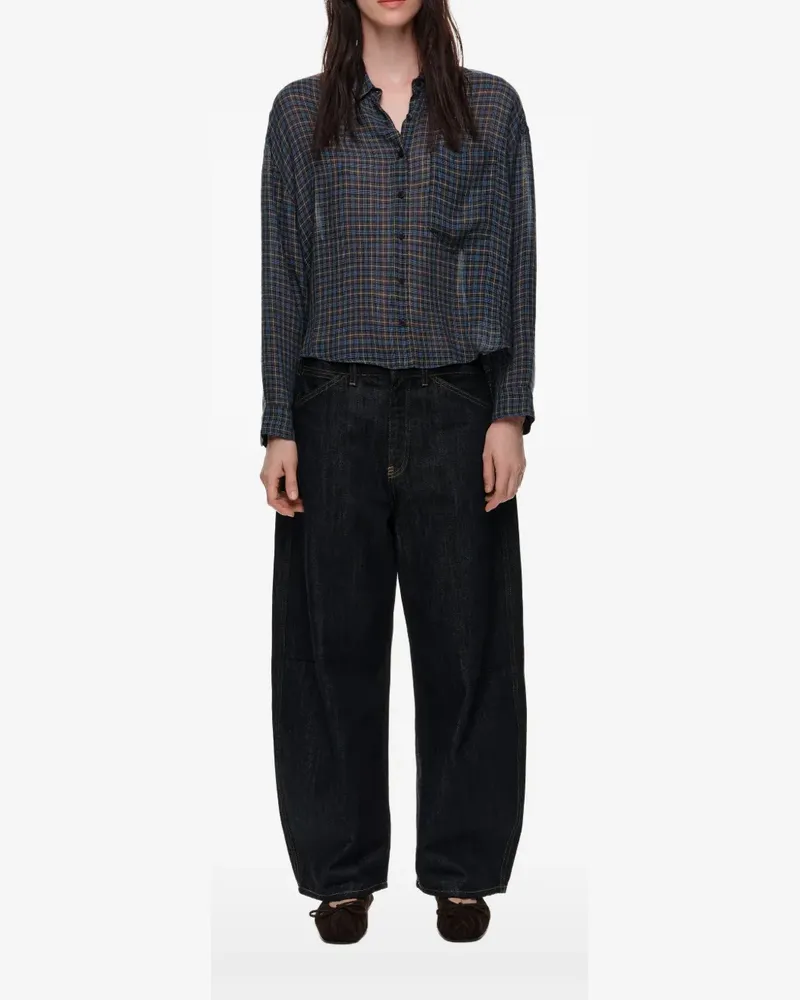 BIMBA Y LOLA Kariertes Hemd - Blau Blau