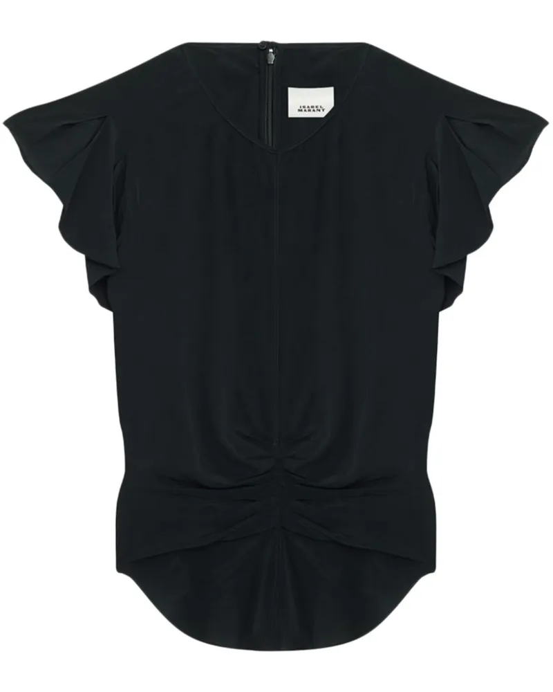 Isabel Marant Tullya Oberteil - Schwarz Schwarz