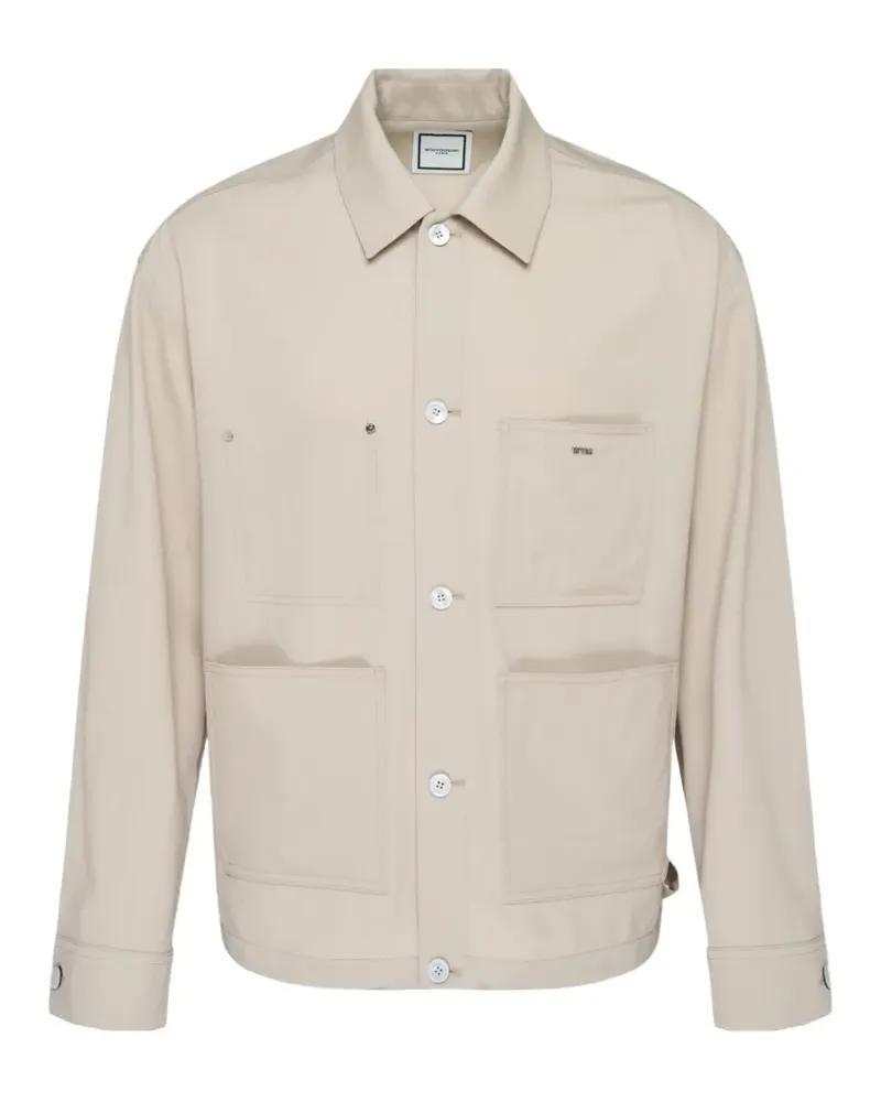 Wooyoungmi patch-pocket shirt - Nude Nude