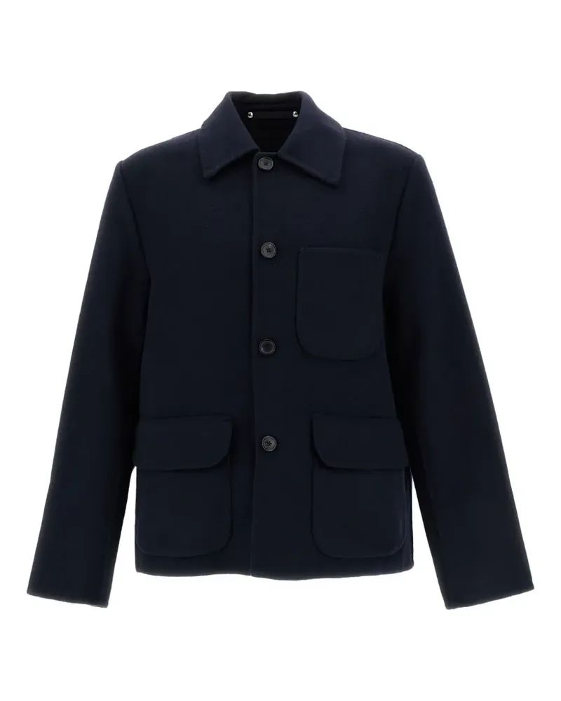 Paul Smith Marineblaue Jacke im Layering-Look Blau