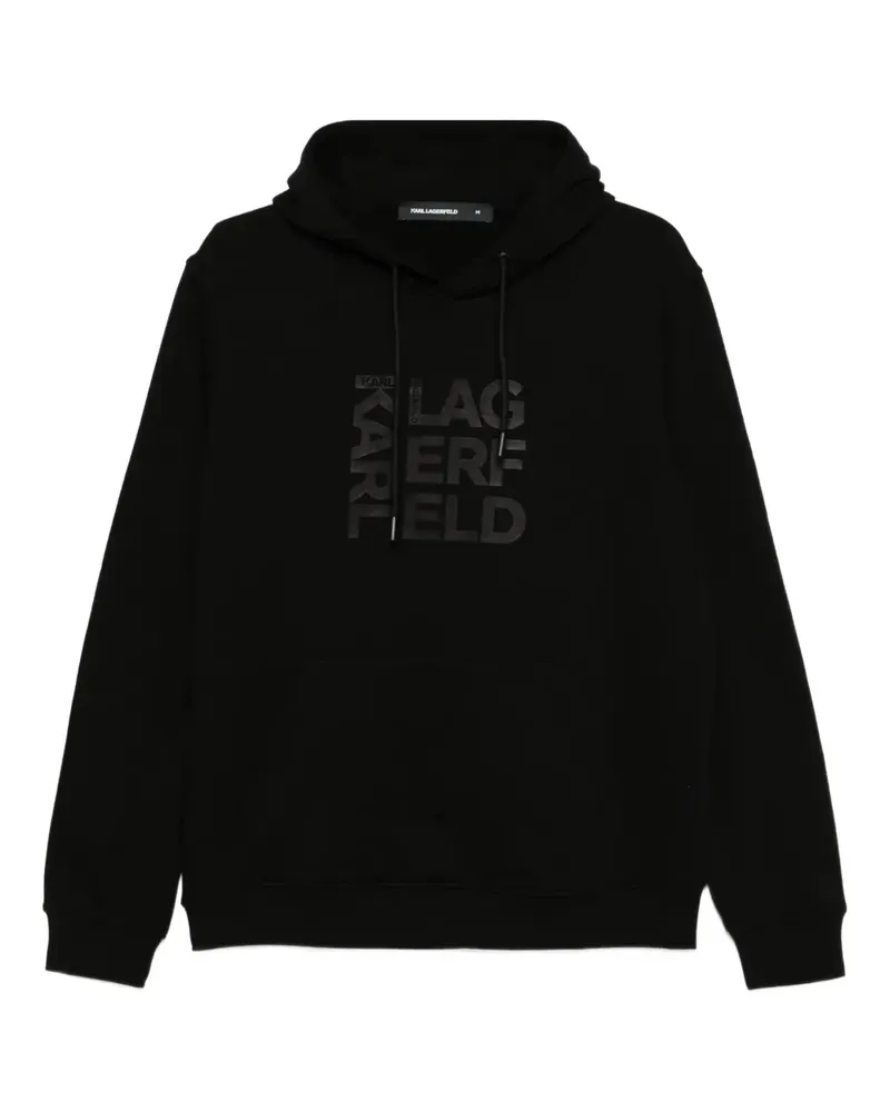 Karl Lagerfeld Hoodie mit Logo-Print - Schwarz Schwarz