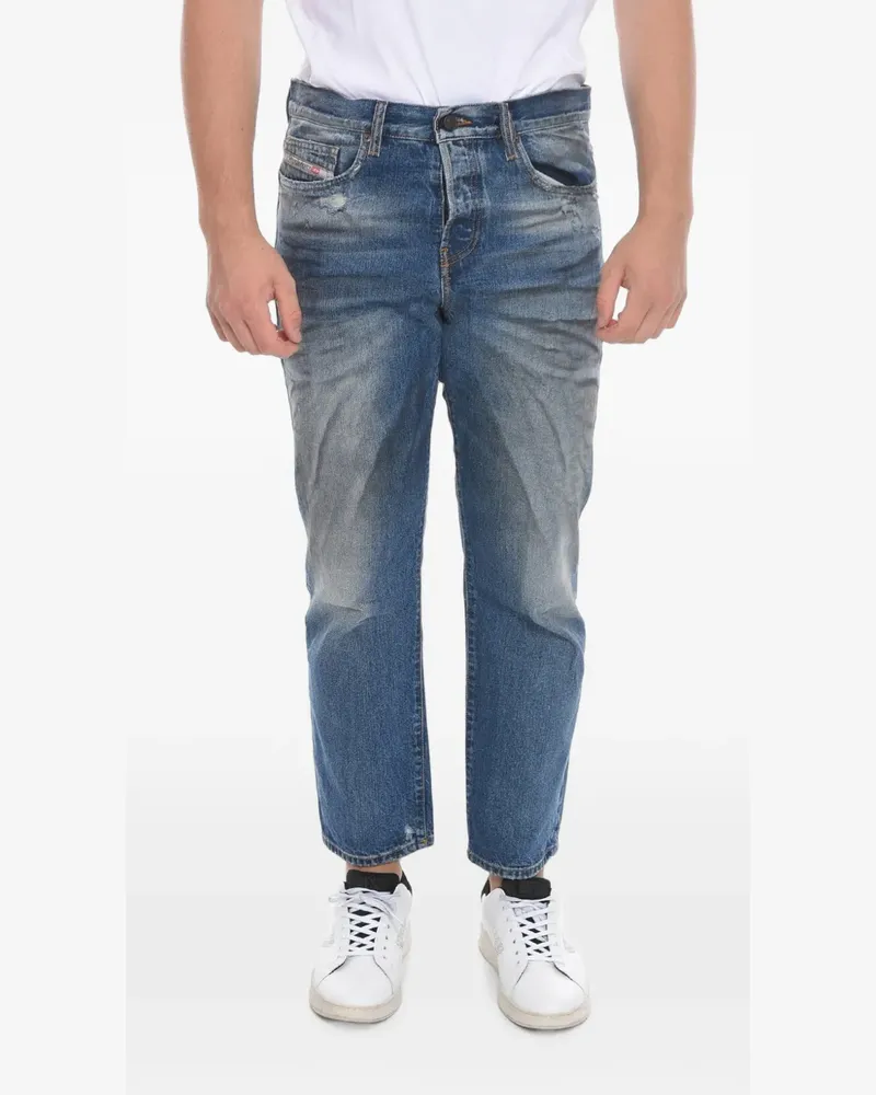 Diesel 2020 Distressed-Jeans D-Viker mit Délavé-Effekt - Blau Blau