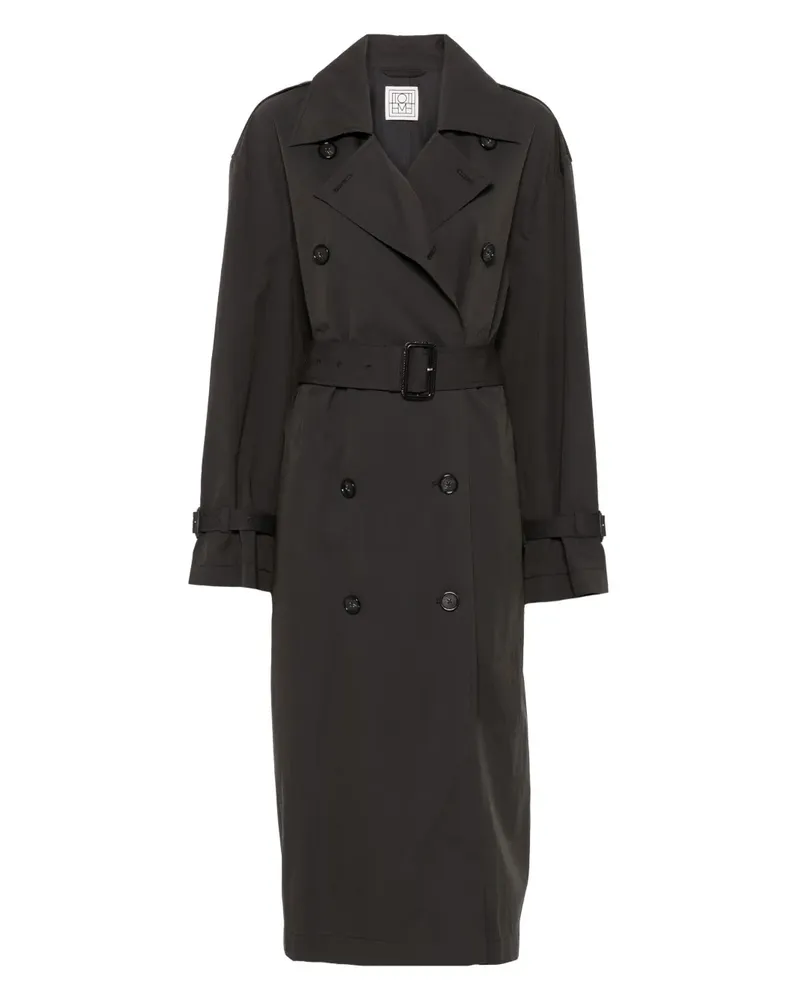 Totême Crisp Summer Trenchcoat - Schwarz Schwarz