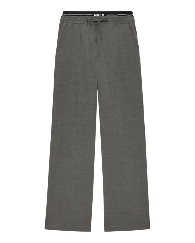 MSGM drawstring track pants - Grau Grau