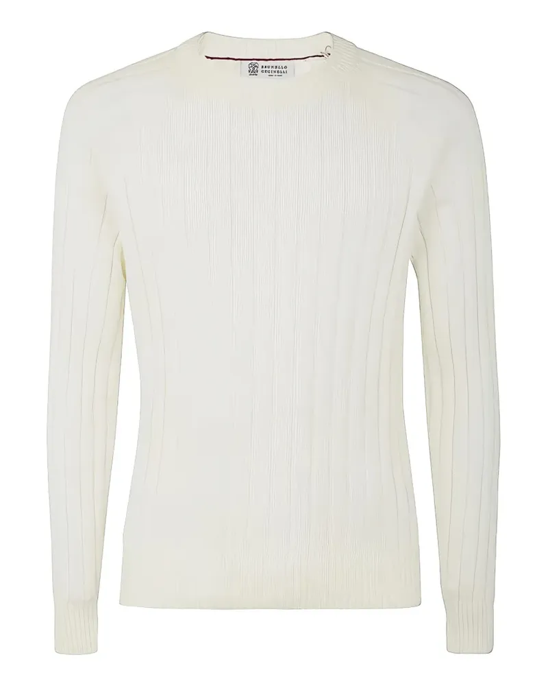 Brunello Cucinelli Gerippter Strickpullover - Nude Nude