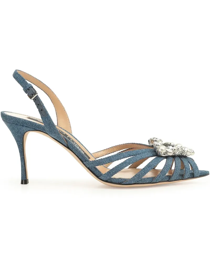 Sergio Rossi Godiva Precious Sandalen 75mm - Blau Blau