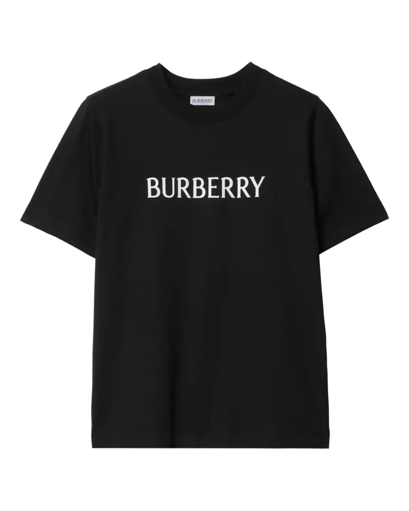 Burberry T-Shirt mit Logo-Print - Schwarz Schwarz