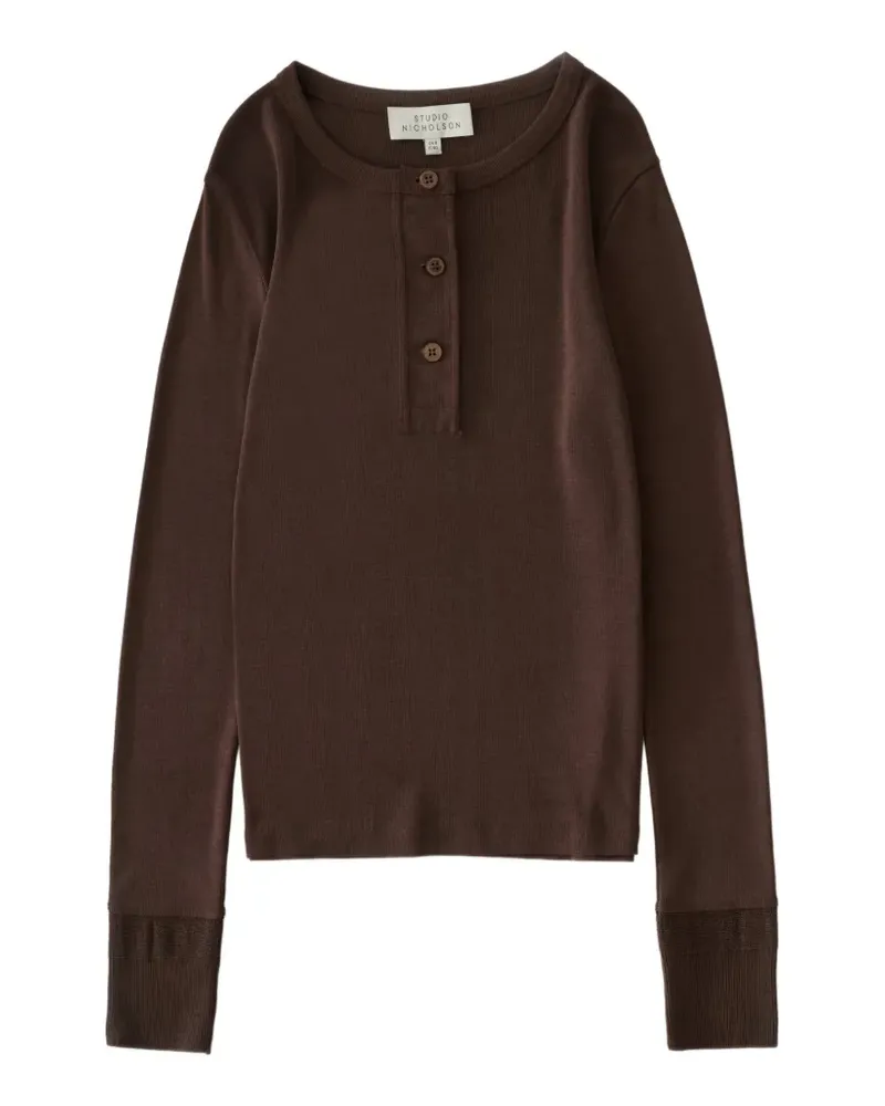 Studio Nicholson Roane Poloshirt - Braun Braun