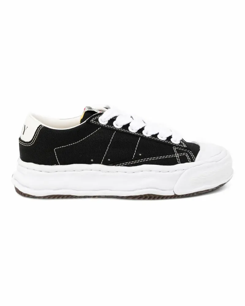 MIHARAYASUHIRO Sneakers mit Kontrastnähten - Schwarz Schwarz