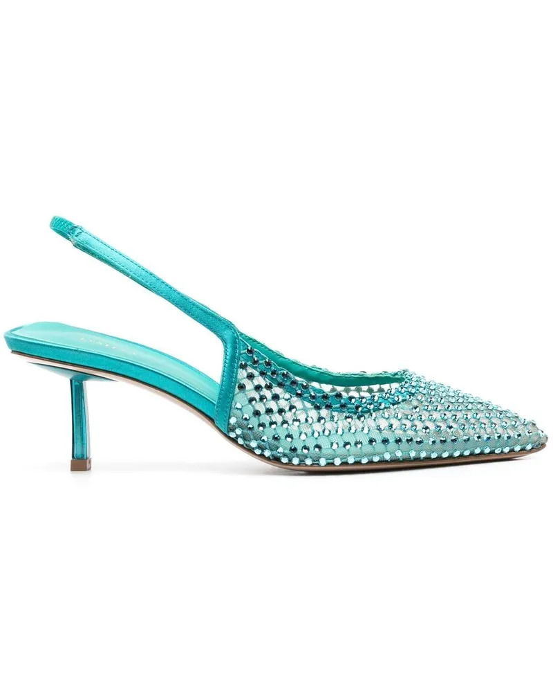 Le Silla Gilda Slingback-Pumps 70mm - Blau Blau