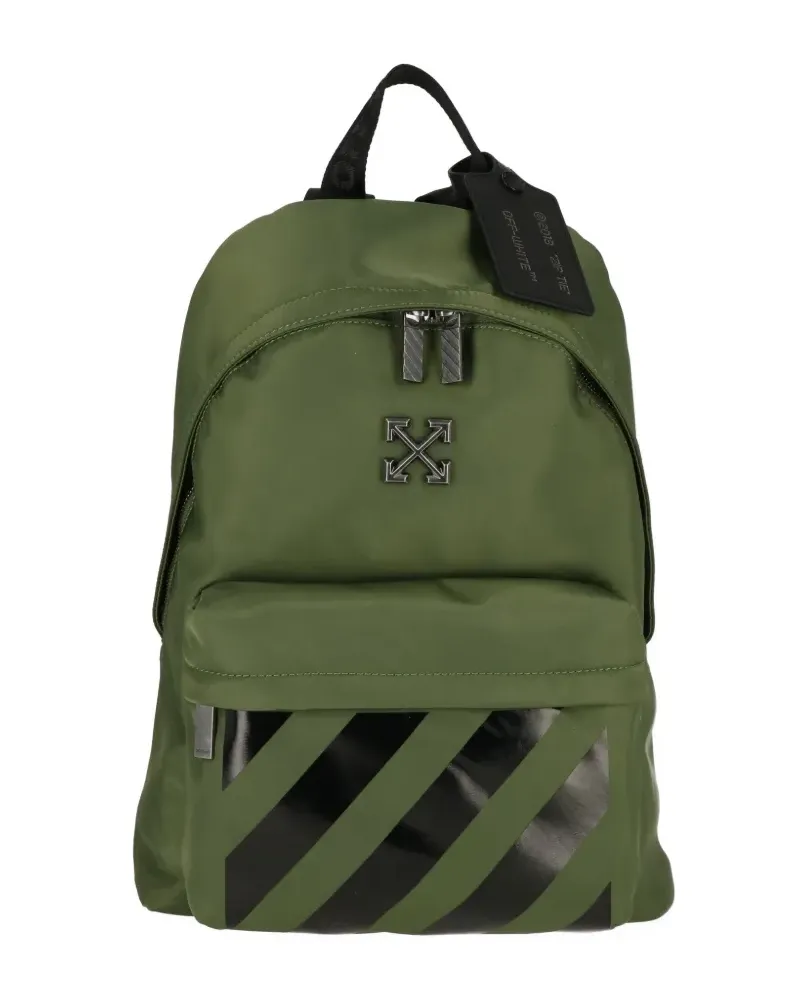 OFF-WHITE Arrows Diagonal-stripe backpack - Grün Grün