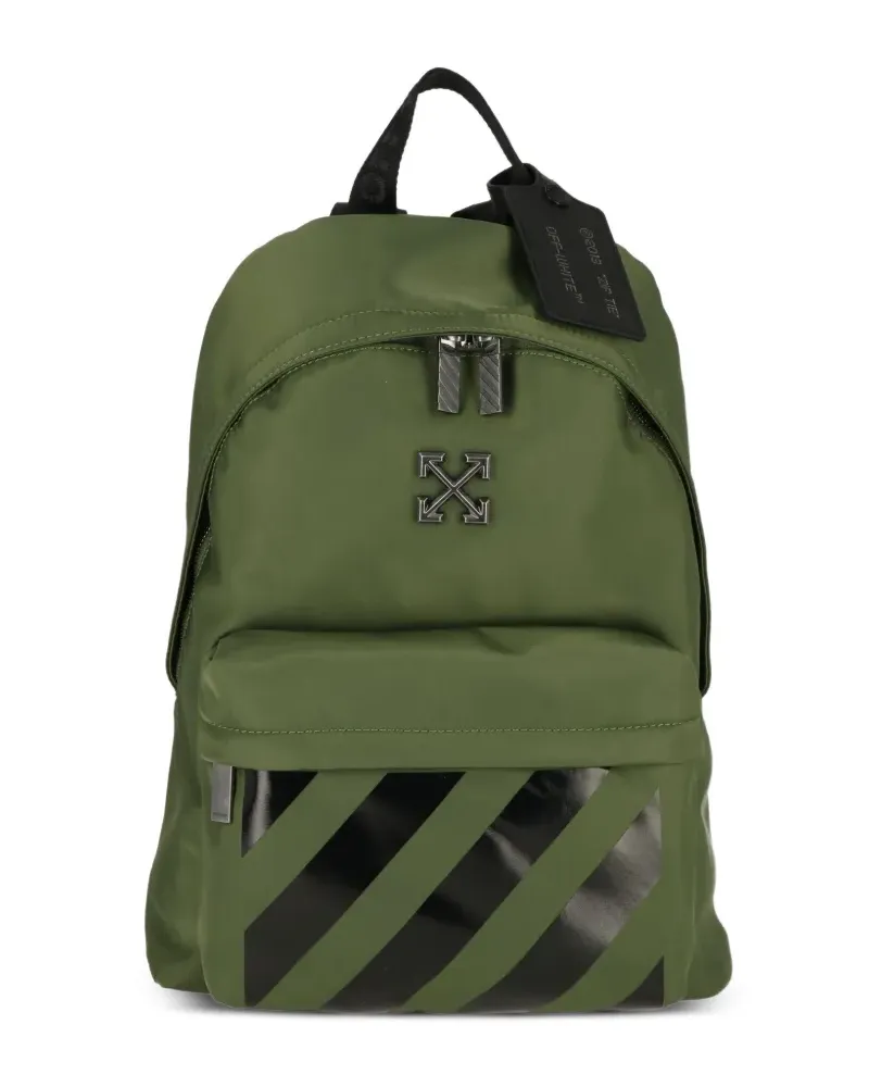 OFF-WHITE Arrows Diagonal-stripe backpack - Grün Grün
