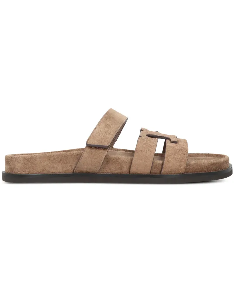 Tory Burch cutout strap ines slide sandals - Nude Nude