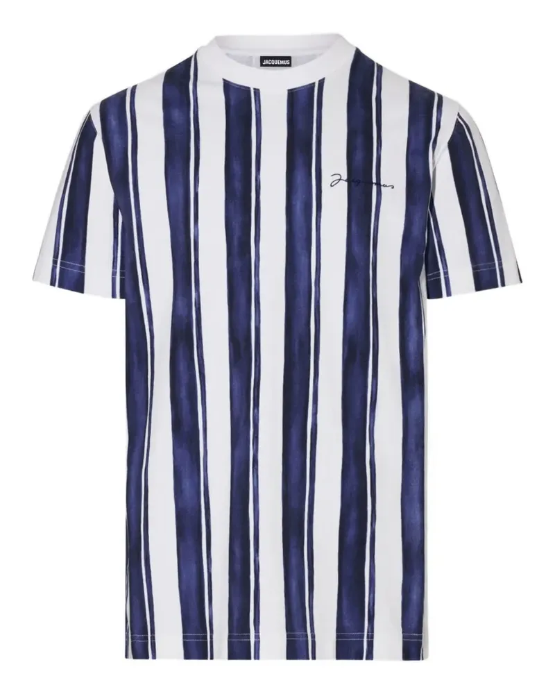 Jacquemus Gestreiftes T-Shirt - Blau Blau