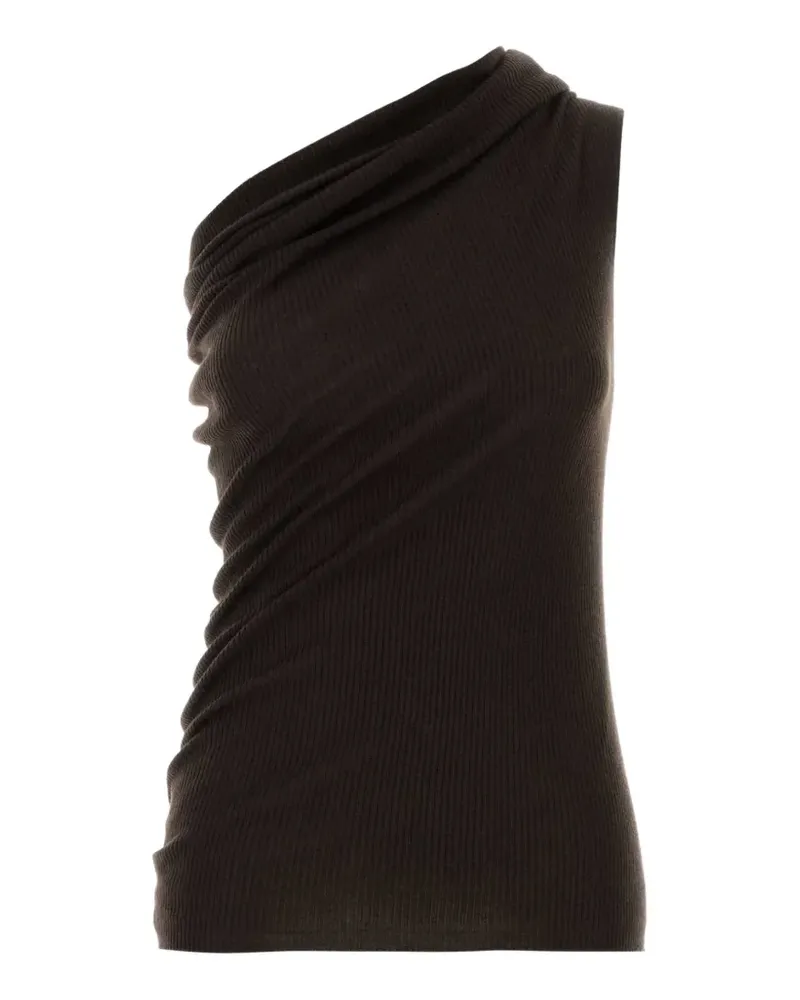 Rick Owens Athena ribbed-knit top - Braun Braun