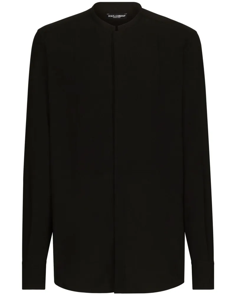 Dolce & Gabbana Hemd aus Seidengemisch - Schwarz Schwarz
