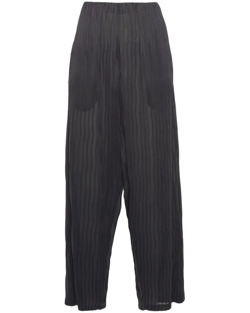 Giorgio Armani Tapered-Hose mit hohem Bund - Grau Grau