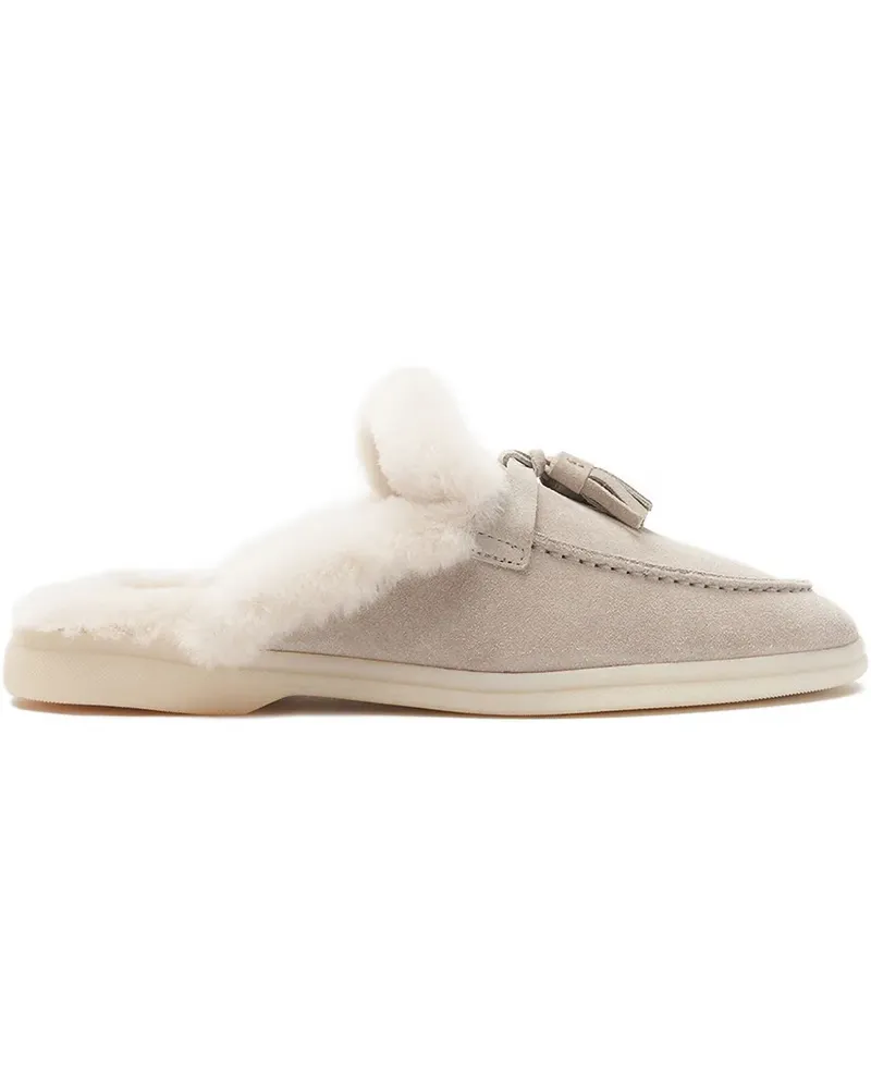 Scarosso Lucrezia Mules aus Wildleder - Nude Nude