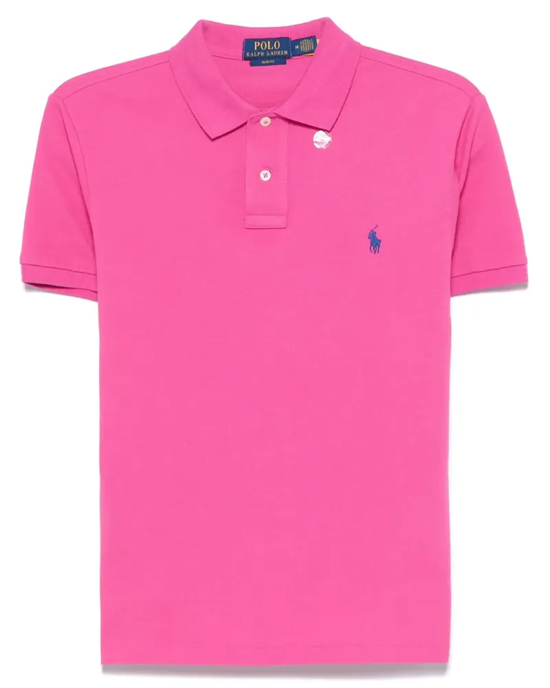Ralph Lauren Poloshirt mit Polo Pony-Stickerei - Rosa Rosa