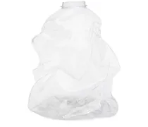 XL Eros Torso transparente Vase - Weiß