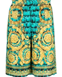 Versace Shorts mit Print Schwarz