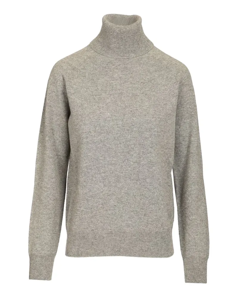 Emporio Armani Rollkragenpullover mit Logo-Stickerei - Grau Grau