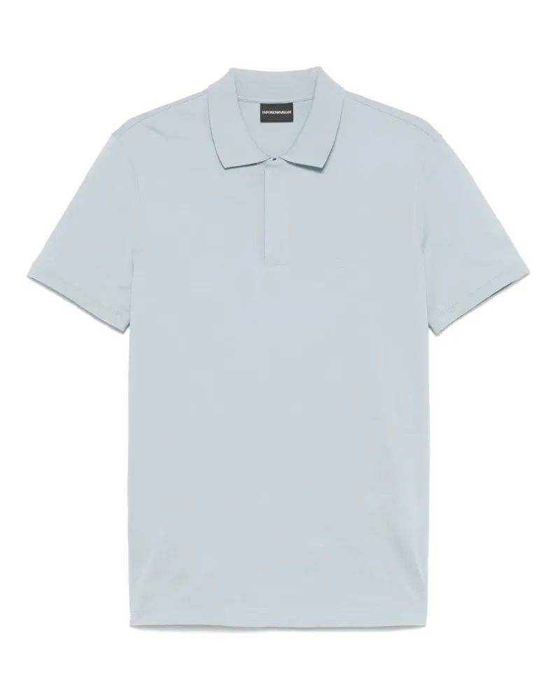 Emporio Armani Poloshirt aus Piqué - Blau Blau