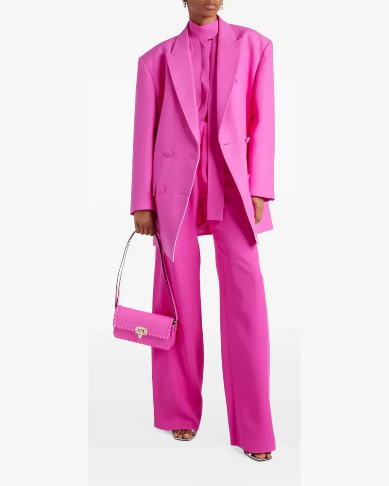 Valentino Garavani elasticated wide-leg trousers - Rosa Rosa