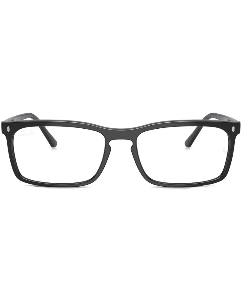 Ray Ban Brille mit eckigem Gestell - Schwarz Schwarz