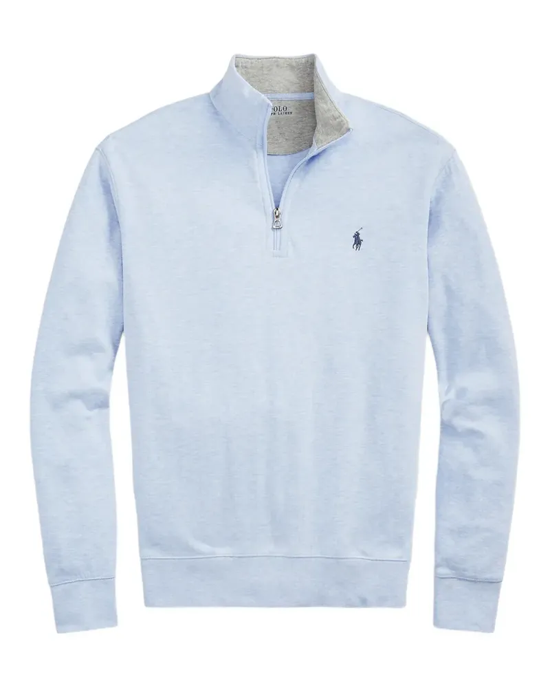 Ralph Lauren half-zip cotton sweater - Blau Blau